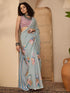 Vasthrlay Banarasi Weaving Mint Saree