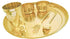 Hammered Brass Dinner Thali Set of 6