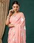 Vasthrlay Georgette Printed Unstitched Orange Saree