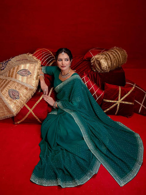 Vasthrlay Georgette Rani Saree