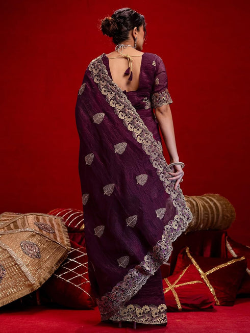 Vasthrlay Georgette Rani Saree