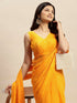 Vasthrlay Chiffon Bandhani Printed Teal Saree
