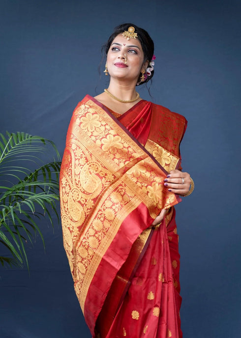 Vasthrlay Banarasi Unstitched Saree