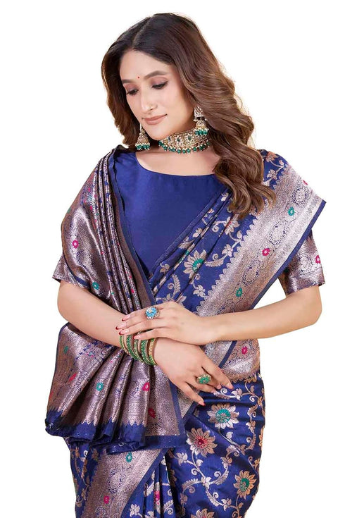Vsathrlay Kanjivaram Banarasi Festival Wedding Ethnic Wear