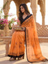 Vasthrlay Printed Lemon Yellow1 Yellow Saree