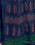 Vasthrlay Womens Printed Unstitched Green Saree