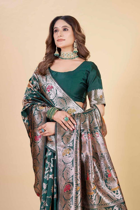 Vsathrlay Kanjivaram Banarasi Festival Wedding Ethnic Wear