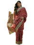 Vasthrlay Womens Printed Unstitched Beige Saree