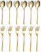 ROSTON Cutlery Set | Stainless Steel Gold Premium Spoon Set Luxury Dinning Tabelware