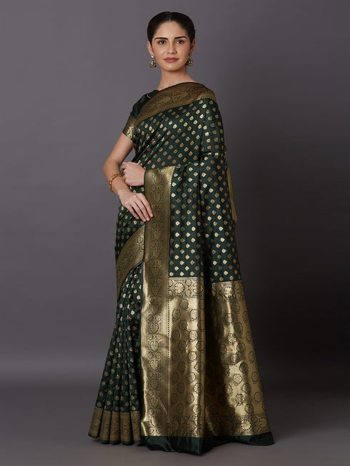 Vasthrlay Banarasi Traditional Unstitched Saree