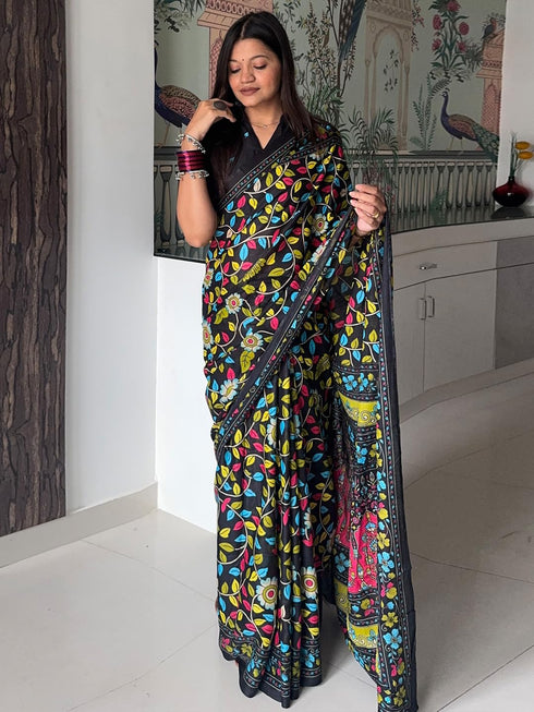 Vasthrlay Cotton Printed Unstitched Ethnic Wear