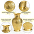 Brass Flower Vase for Home Decor 9 Inch