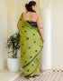 Vasthrlay Chanderi Printed Unstitched Blue Saree