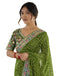 Vasthrlay Georgette Bandhani Unstitched Purple Saree