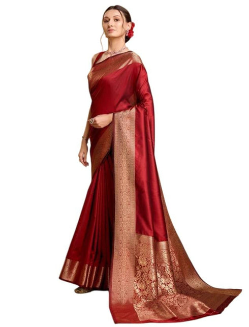 Vasthrlay Banarasi Traditional Unstitched Saree