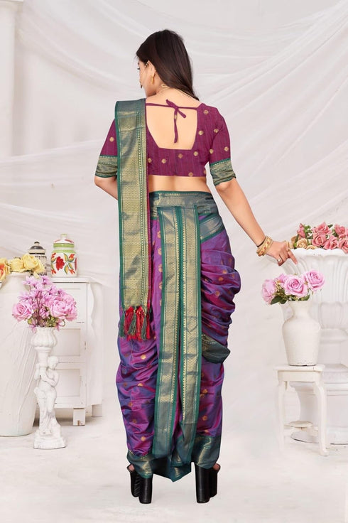 Vasthrlay Paithani Maharashtrian Beutiful Contrast