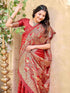 Vasthrlay Banarasi Weaving Maroon Saree