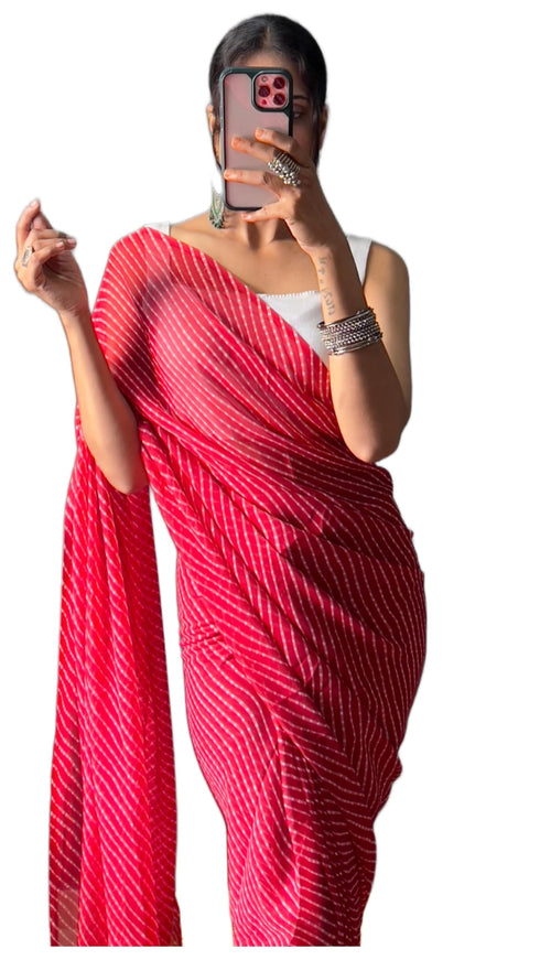 Vasthrlay Red Saree