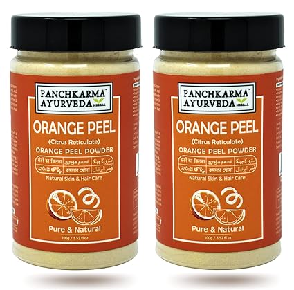 Panchkarma Ayurveda Herbal & Natural Orange Peel Powder For Fairness Sun-Tan Acne-Spot Face Pack & Hair Shine Hair Pack |200g