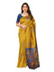 VasthrlayKanjivaram Banarasi Unstitched Mustard Free Ethnic Wear