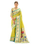 Vasthrlay Paithani Kanjivaram Unstitched Pink Saree