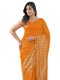 Vasthrlay Georgette Printed Unstitched Orange Saree