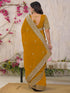 Vasthrlay Vichitra Embroidery Red Saree
