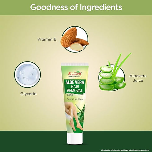 Multani Naturals Aloe Vera Hair Removal Cream