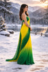 Vasthrlay Yellow Georgette Saree