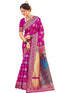 Vasthrlay Weaving Paithani Unstitched Teal Saree