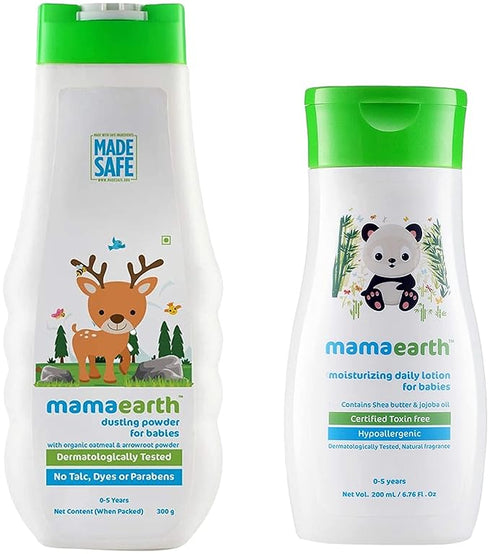 Mamaearth Daily Moisturizing Lotion & Mamaearth Dusting Powder