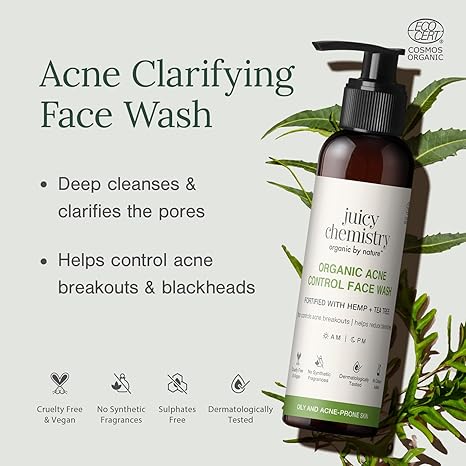 Juicy Chemistry Organic Acne Control Face Wash