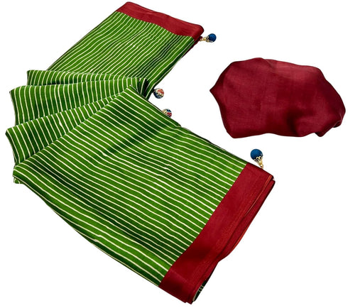 Vasthrlay Ajrakh Saree Crepe