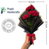 Handicrafts Handmade Crochet Red Roses Bouquet