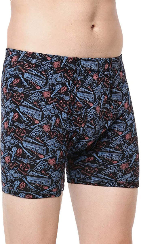 Dixcy Scott Men's Cotton Regular All Over Print Trunks