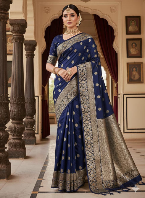 Vasthrlay Banarasi Golden Weaving