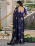 Vasthrlay Georgette Printed Unstitched Green Saree