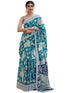 Vasthrlay Kalamkari Printed Olive Saree