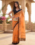 Vasthrlay Womens Printed Unstitched Purple Saree