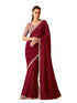 Vasthrlay Embroidery Unstitched Purple Ethnic Wear