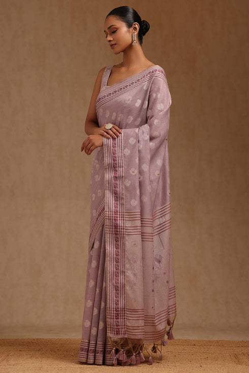 Vasthrlay Lavender Chanderi Design
