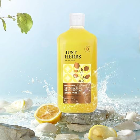 Just Herbs Lime and Liquorice Vitamin C Brightening Body Wash