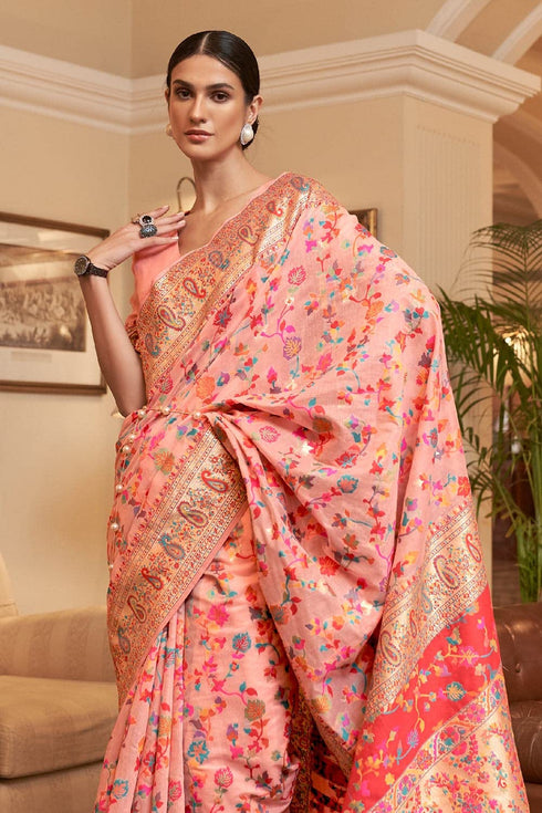 Vasthrlay Kanjivaram Handloom Kashmiri Ethnic Wear