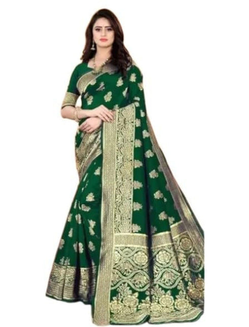 Vasthrlay Banarasi Traditional Unstitched Saree