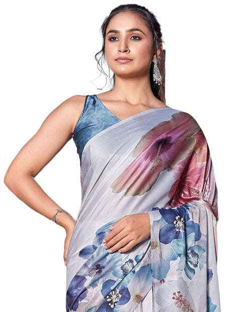 Vasthrlay Printed Tassels Unstitched Maroon Saree