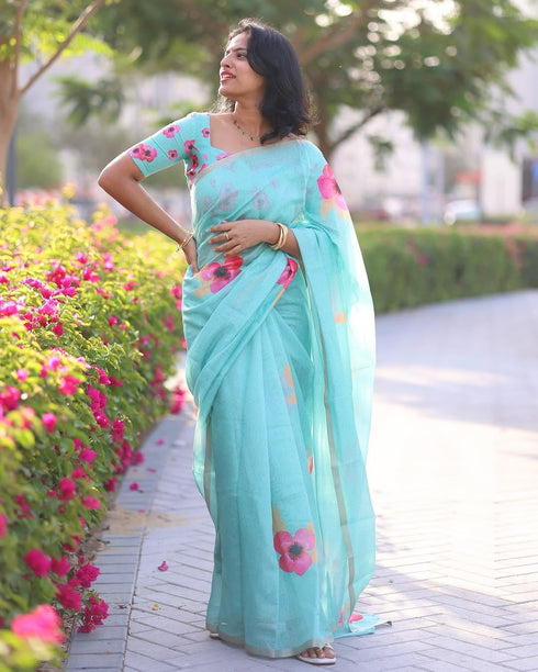 Vasthrlay Elegant Floral Minimal Lightweight