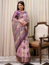 Vasthrlay Georgette Weaving Yellow Saree