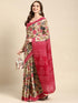 Vasthrlay Cotton Printed Mulmul Blue Saree