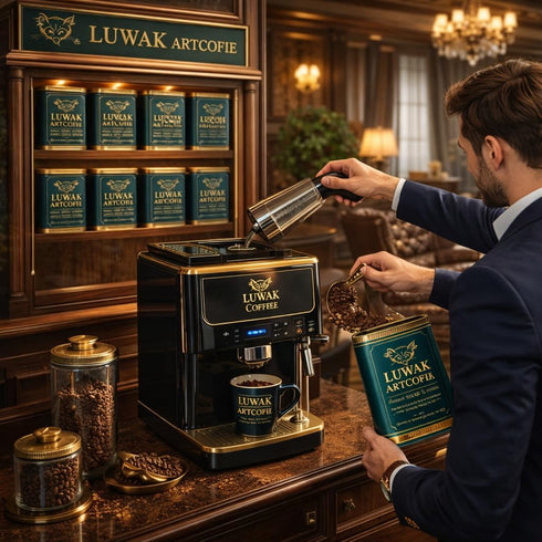 Luwak Artcofie Green Kopi Luwak Robusta Coffee Beans 100g