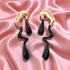 Nilu's Collections Abstract Drip Design Earrings